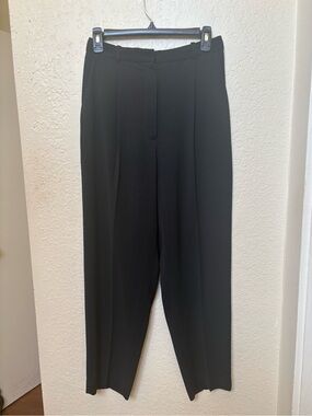 Aritzia Wilfred Black Pants 27” Inseam Black Crepette Trousers Office Business